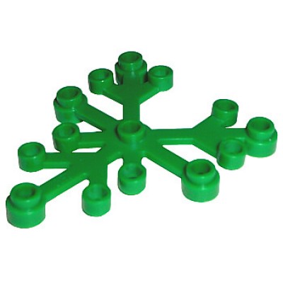 LEGO Plante feuille 6 x 5 vert 